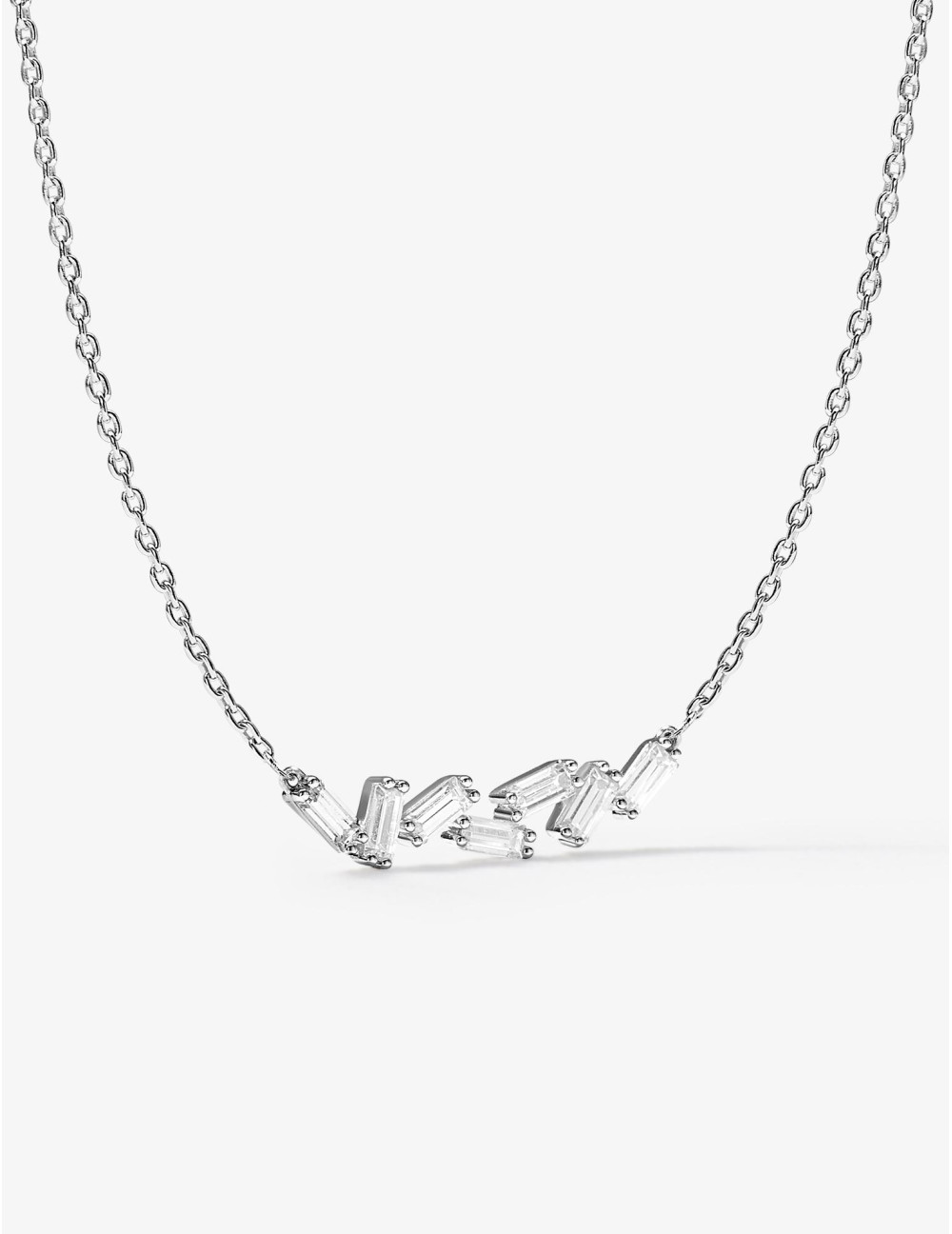 Collier Miroir Twist argent