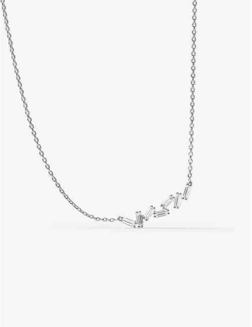 Collier Miroir Twist argent