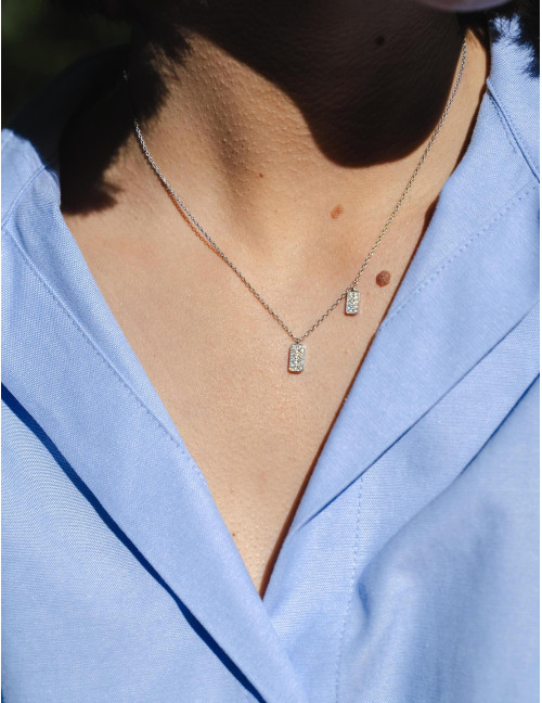 Collier Les Pavés argent