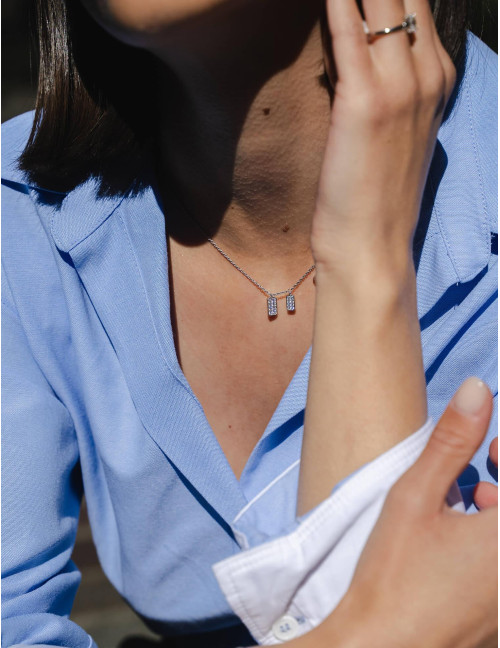 Collier Les Pavés argent