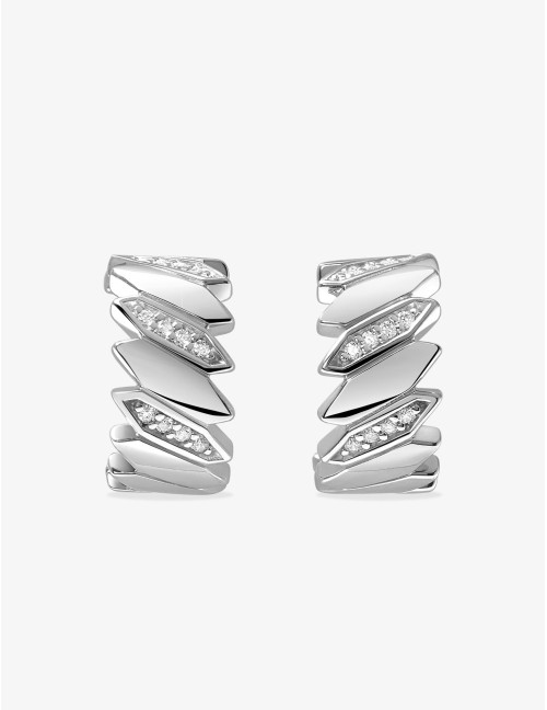 Boucles d’oreilles Minuit argent
