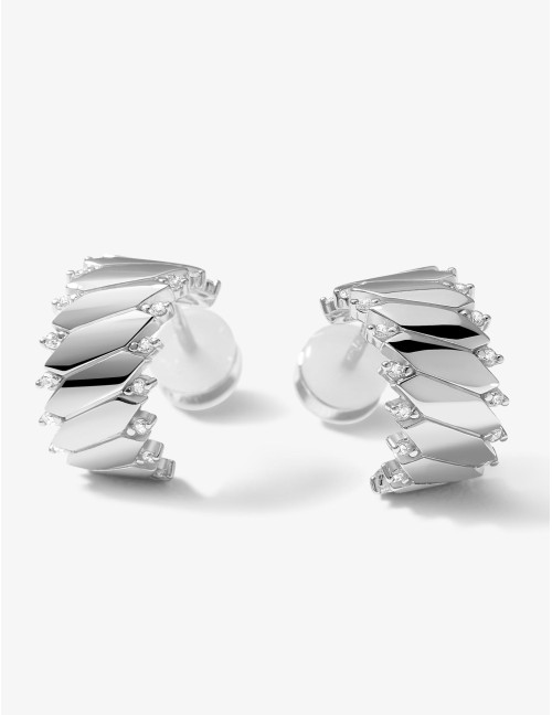 Boucles d’oreilles Minuit Absolu argent