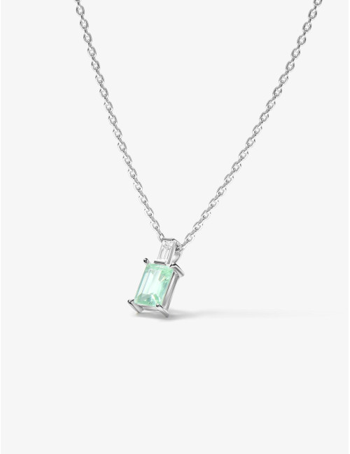 Collier Vendôme Vert Argent