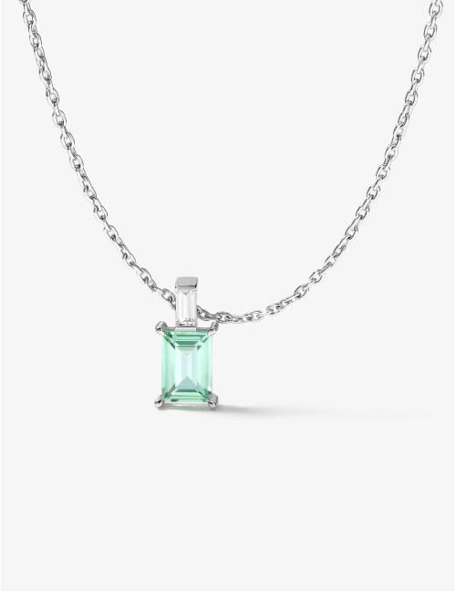 Collier Vendôme Vert Argent