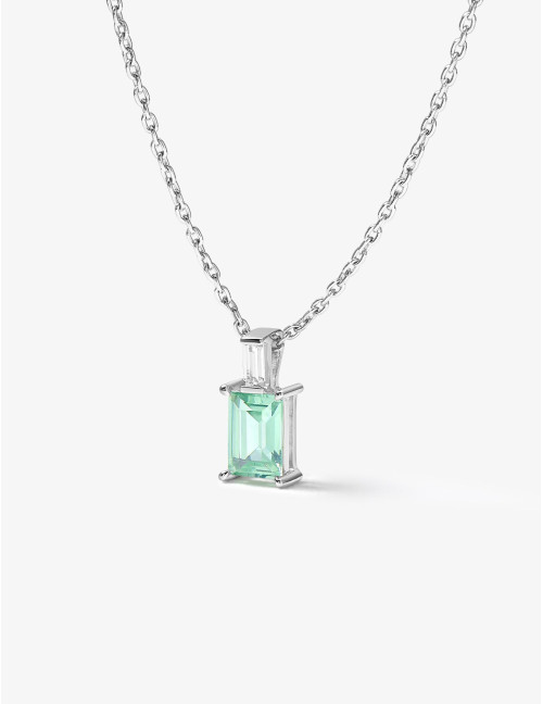 Collier Vendôme Vert Argent