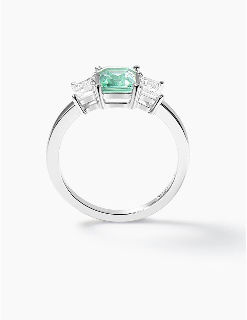 Bague Vendôme Trilogie Vert Argent