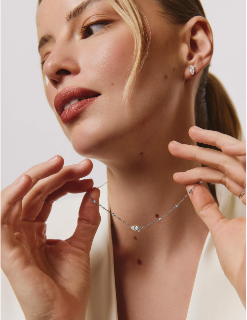 Collier Goutte Twist Absolue Argent