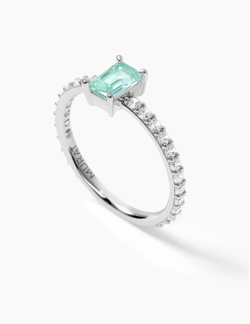 Bague Saint-Honoré Vert Argent Moyenne