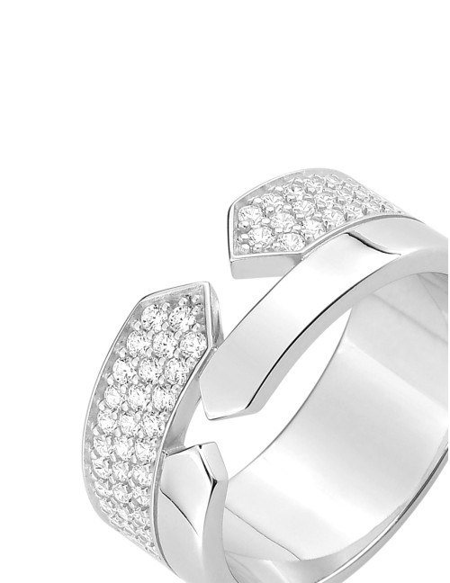 Bague Graphique Rythmes Chic II argent
