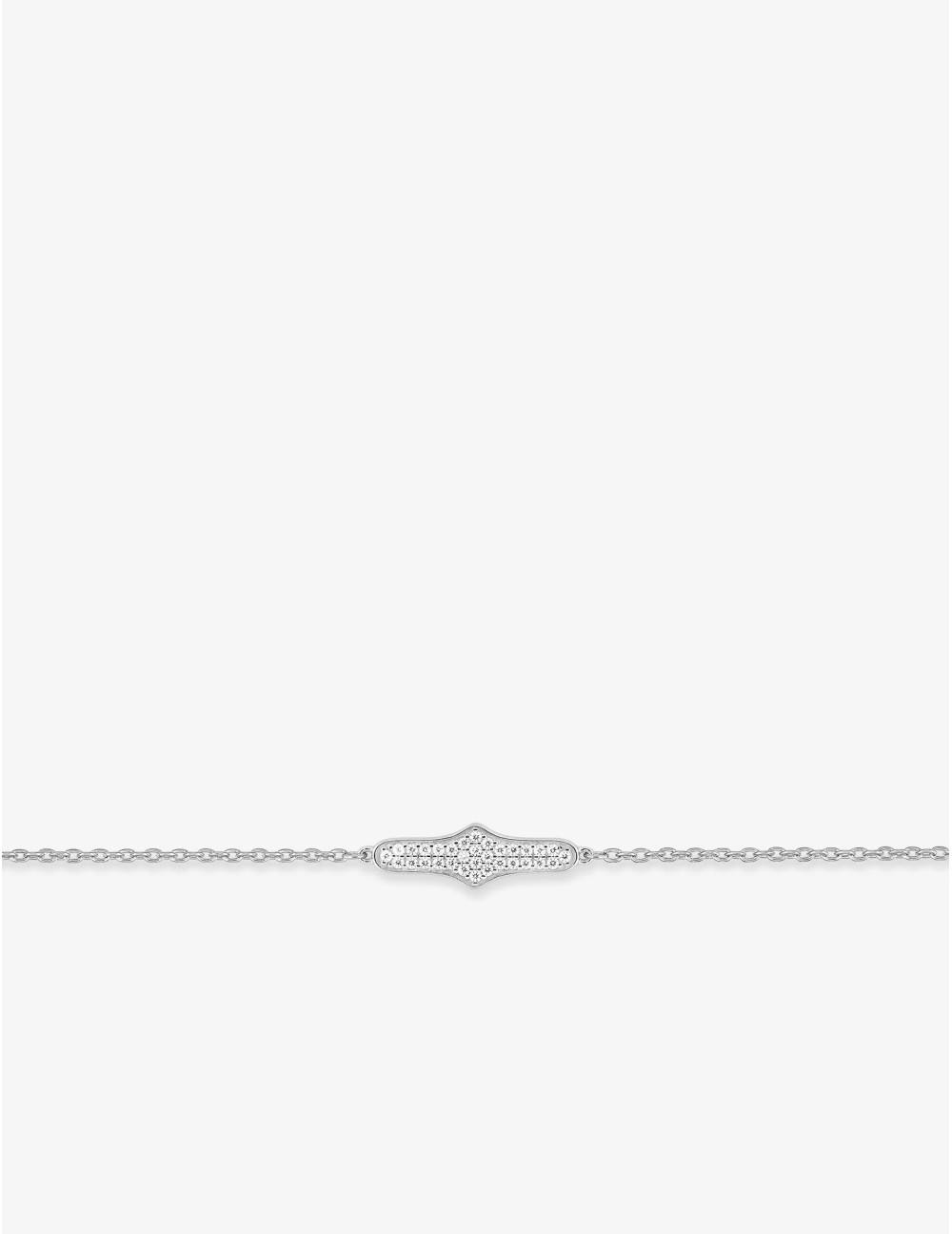 Bracelet Glamour Signature argent pavé