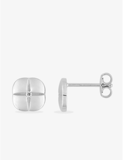Boucles d’oreilles Graphique Icône argent