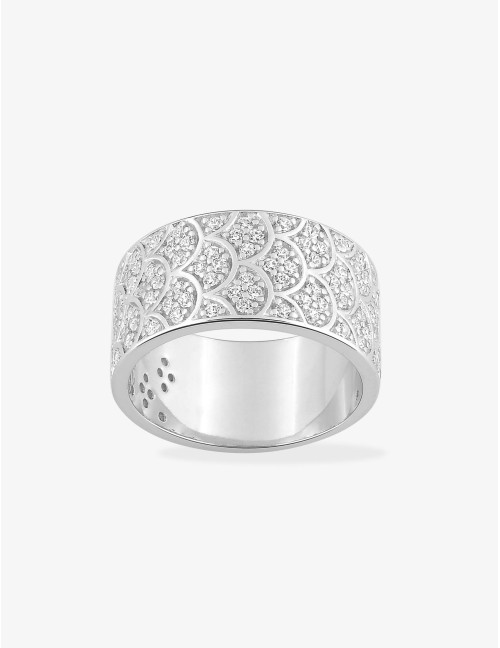 Bague Éventail Glamour argent