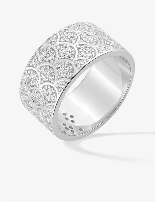 Bague Éventail Glamour argent