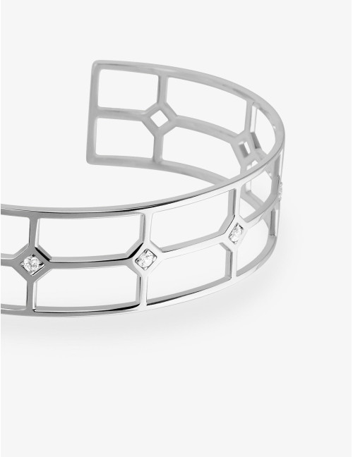 Manchette Ligne Graphique argent