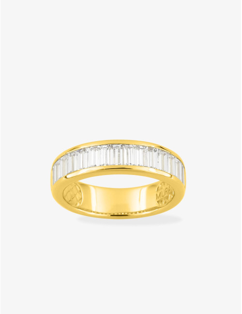 Bague Baguettes dorée