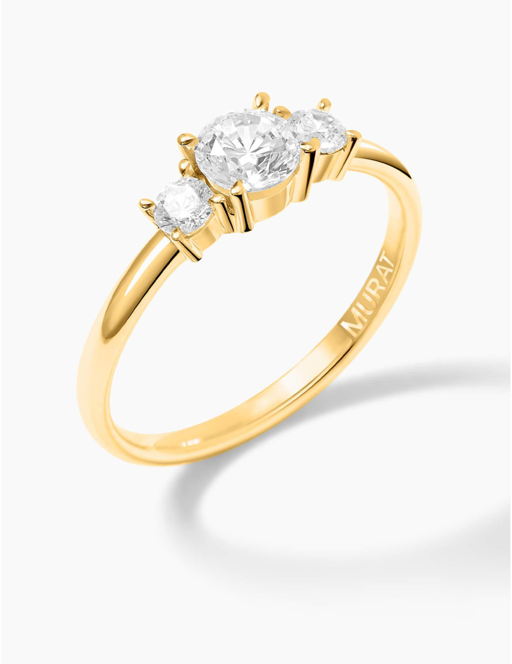 Bague Trilogie dorée