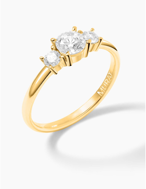 Bague Trilogie dorée