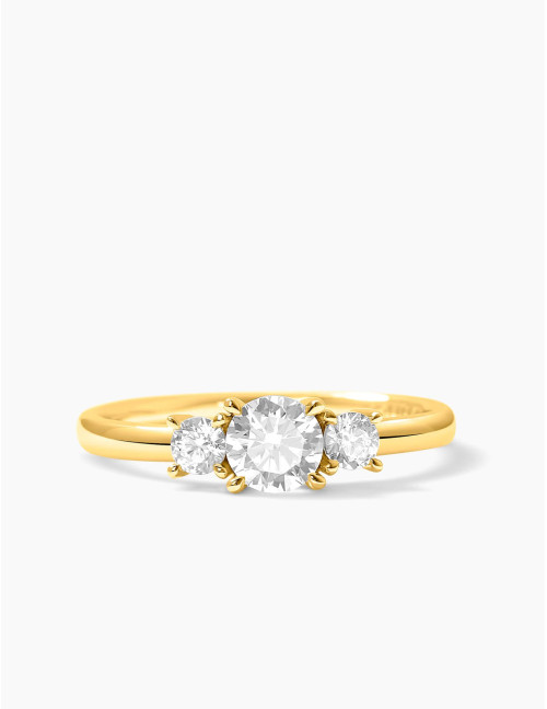 Bague Trilogie dorée