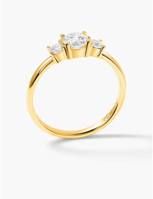 Bague Trilogie dorée