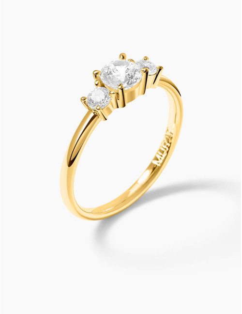 Bague Trilogie dorée