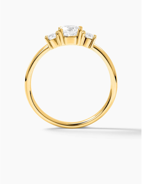 Bague Trilogie dorée