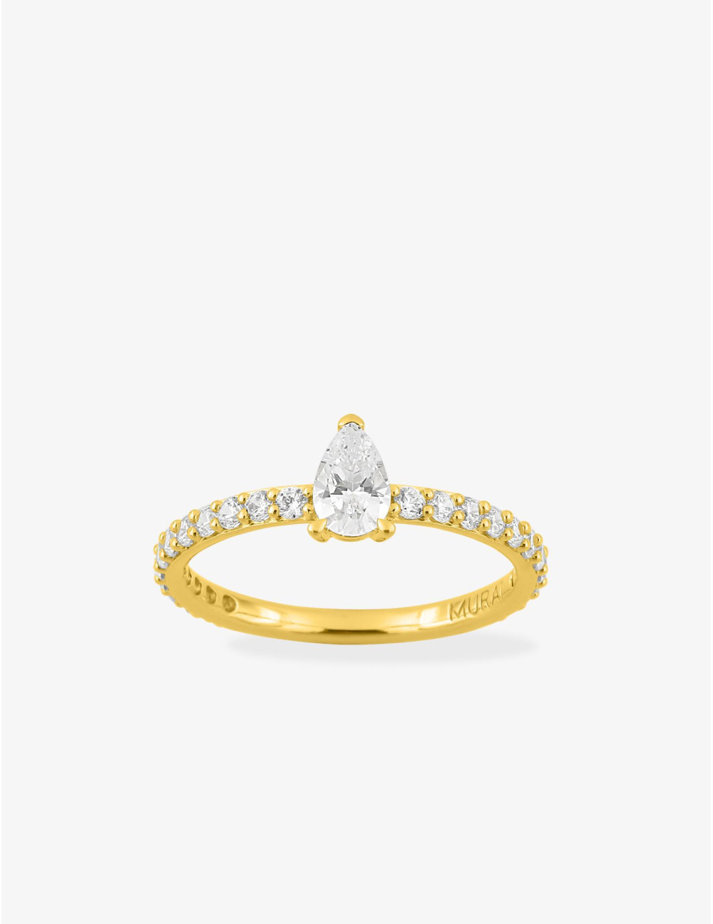 Bague Vivienne accompagnée dorée