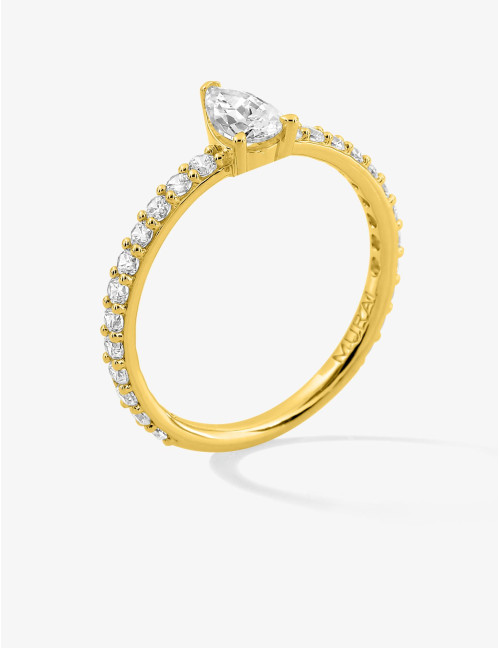 Bague Vivienne accompagnée dorée