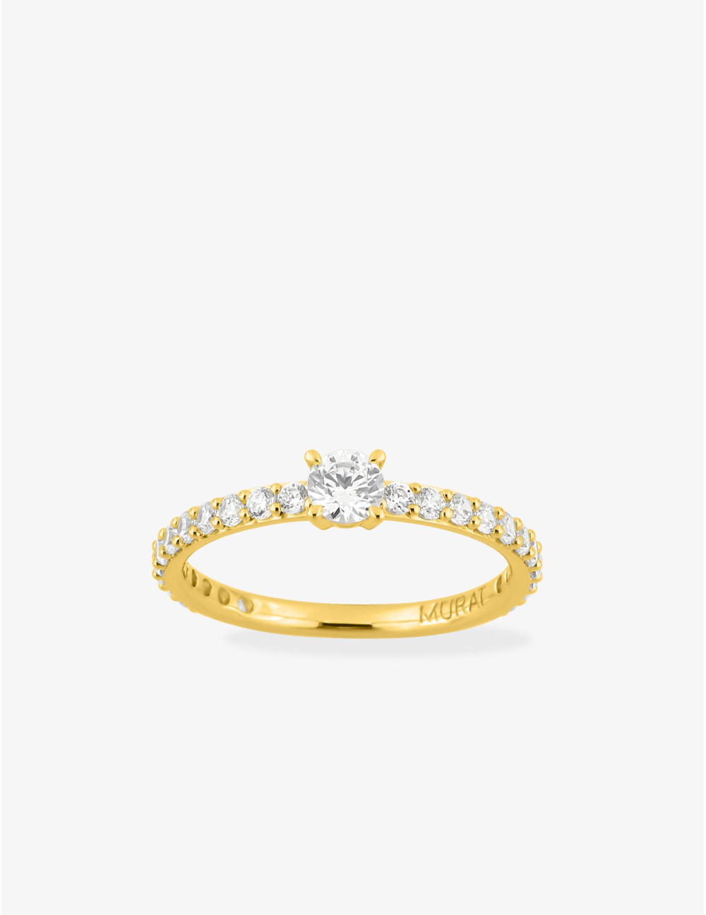 Bague Saint-Louis accompagnée dorée petite