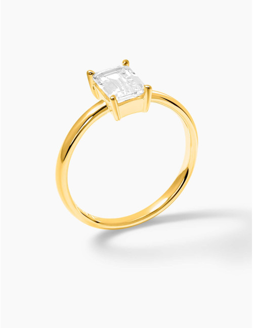 Bague Saint-Honoré dorée grande