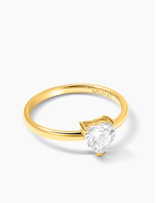 Bague Sacré-Cœur dorée