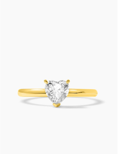 Bague Sacré-Cœur dorée