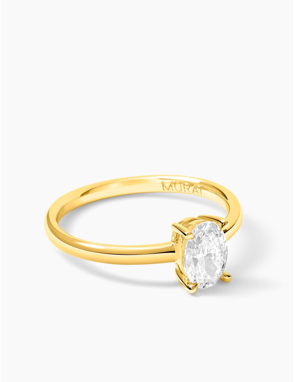 Bague Madeleine dorée grande