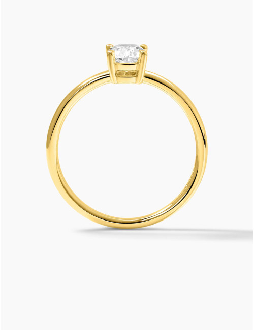 Bague Madeleine dorée grande