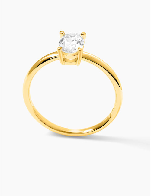 Bague Madeleine dorée grande
