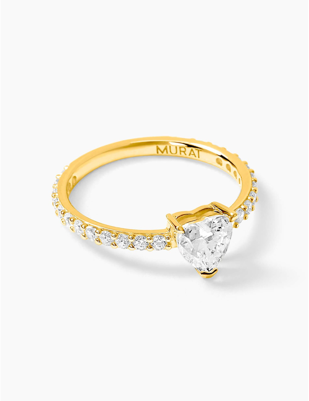 Bague Sacré-Cœur accompagnée dorée