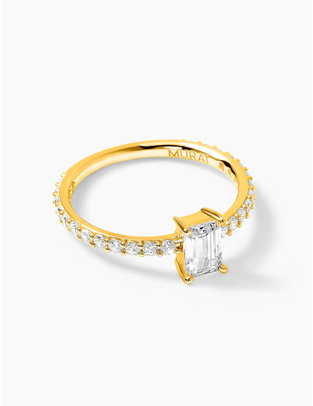 Bague Saint-Honoré accompagnée dorée moyenne