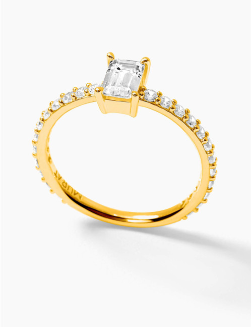 Bague Saint-Honoré accompagnée dorée moyenne