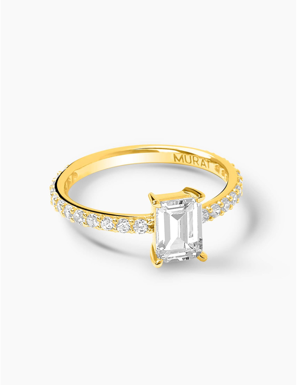 Bague Saint-Honoré accompagnée dorée grande