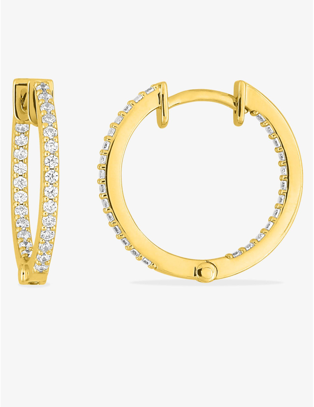 Boucles d'oreilles Sully créoles dorées