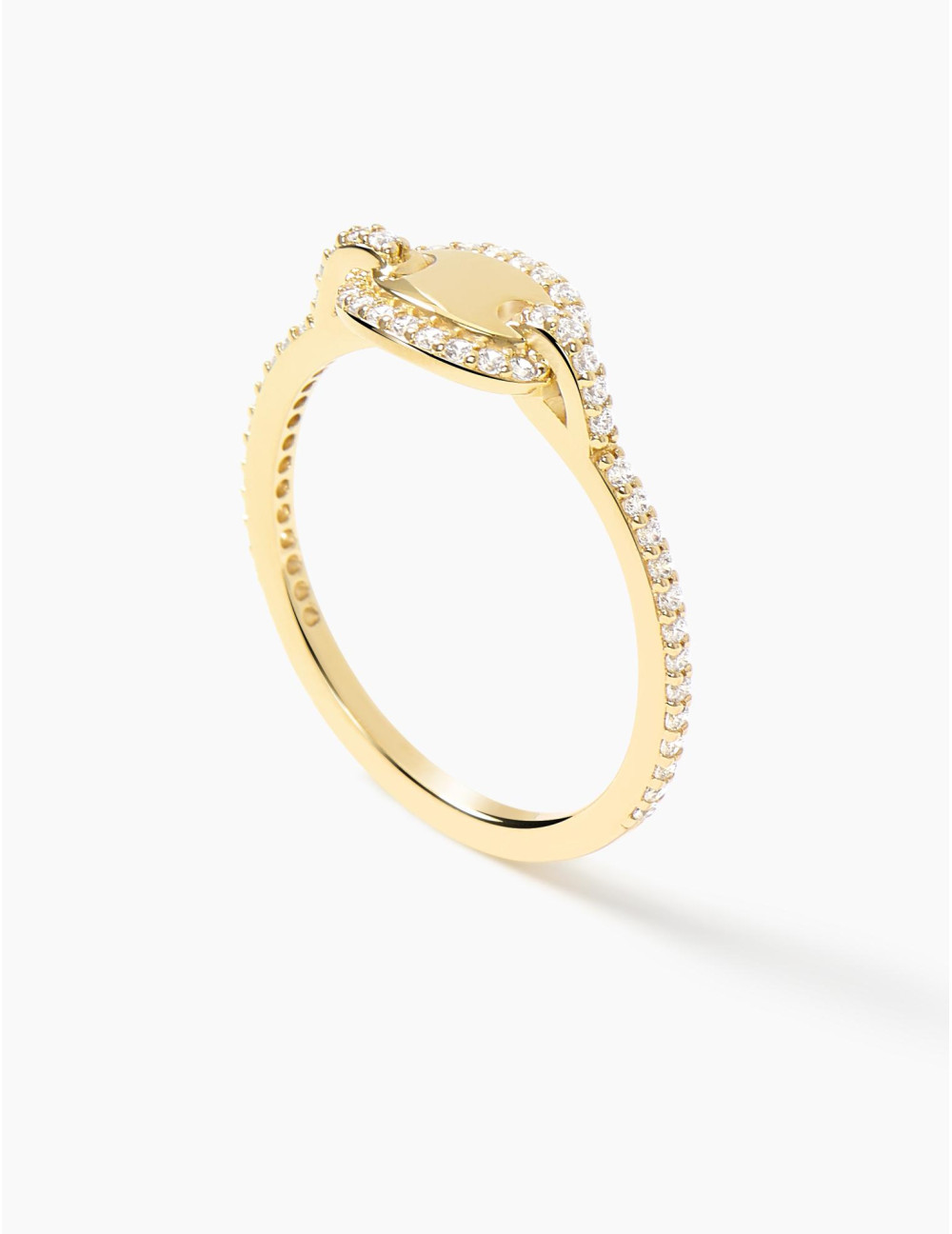 Bague Café Lumière accompagnée dorée