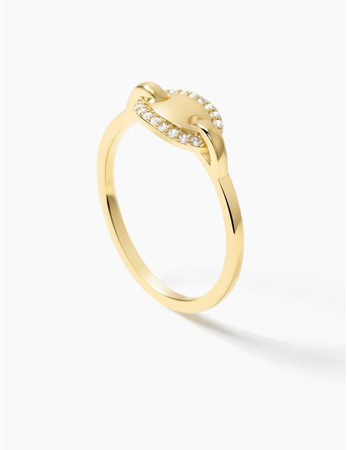 Bague Café Lumière dorée