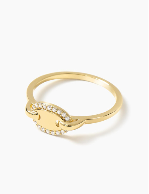 Bague Café Lumière dorée