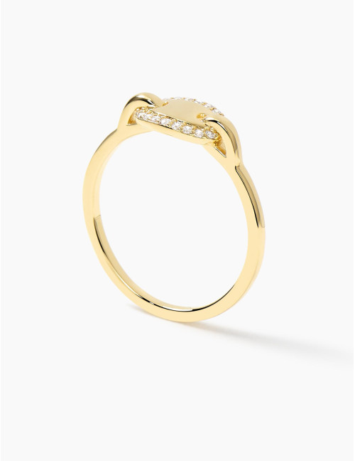 Bague Café Lumière dorée