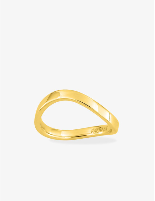 Bague Seine Vague dorée