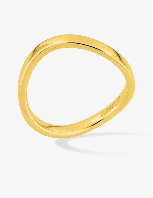 Bague Seine Vague dorée