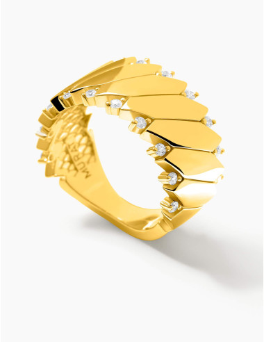 Bague Minuit Absolu dorée