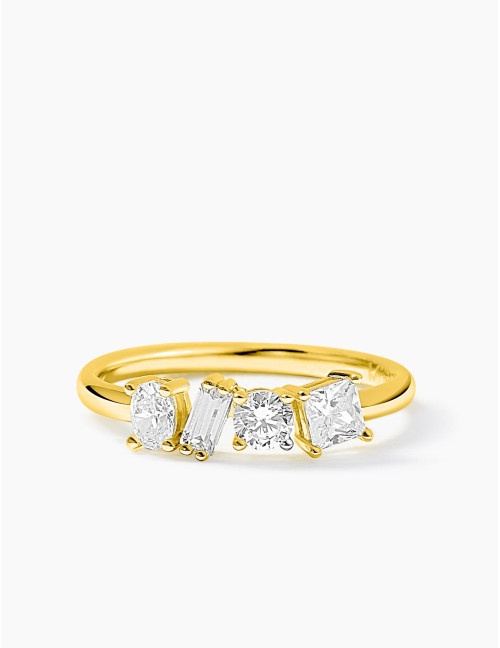 Bague Harmonie Twist doré