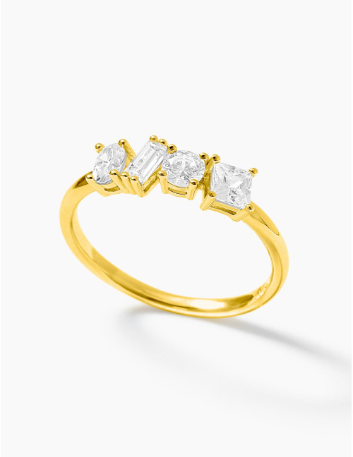 Bague Harmonie Twist doré