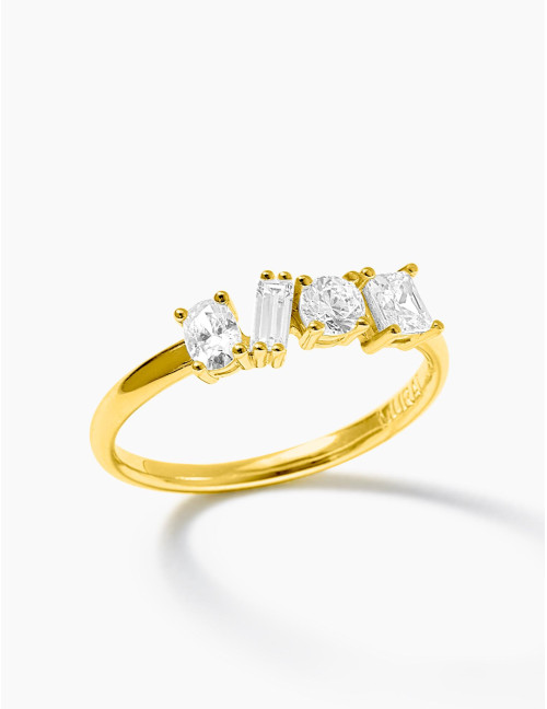Bague Harmonie Twist doré