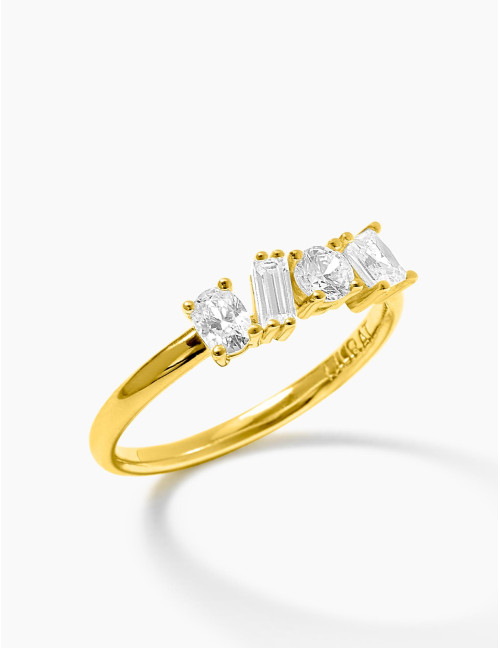 Bague Harmonie Twist doré